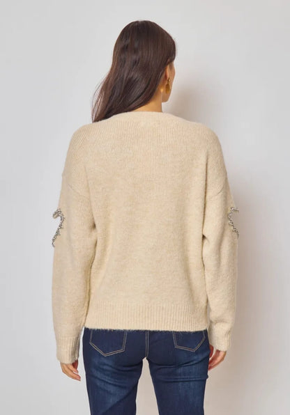 Pull Love Beige Sable - PinkWaveParis